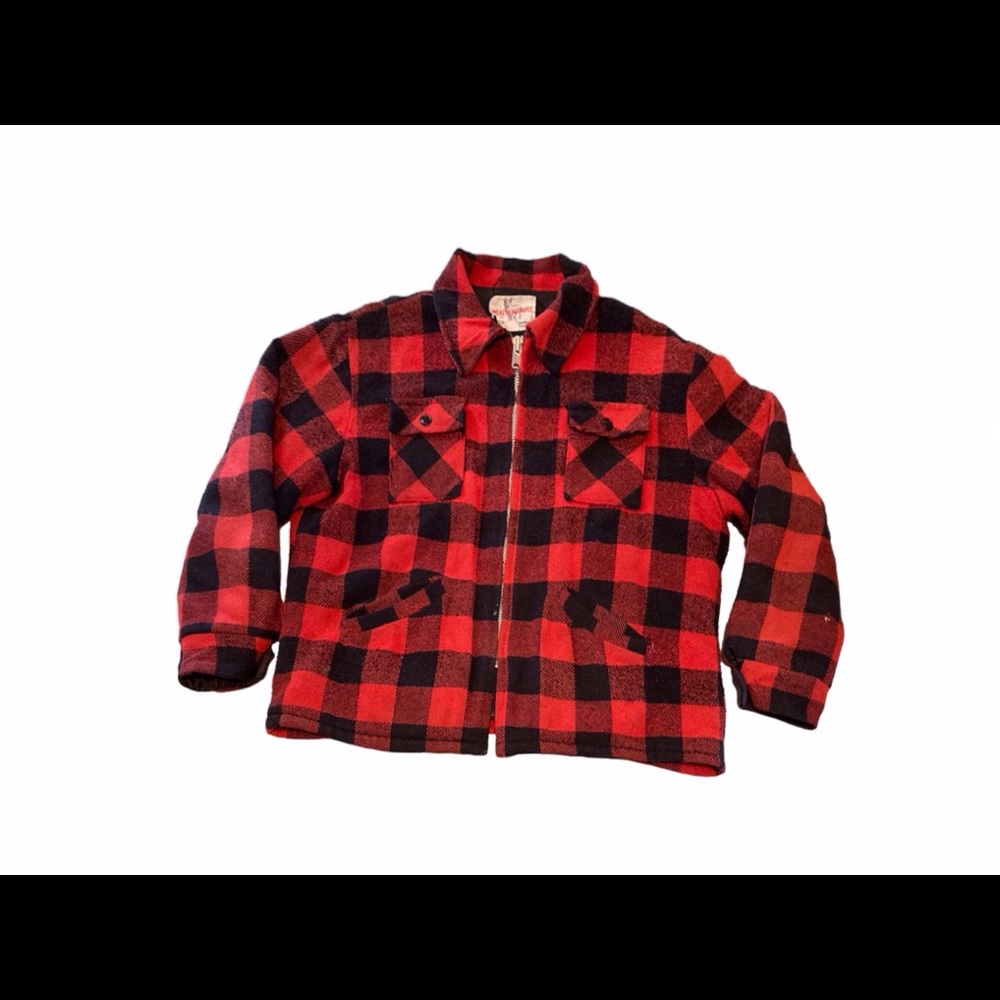 Vintage Weatherguard By Shane Buffalo Plaid Wool Jacket